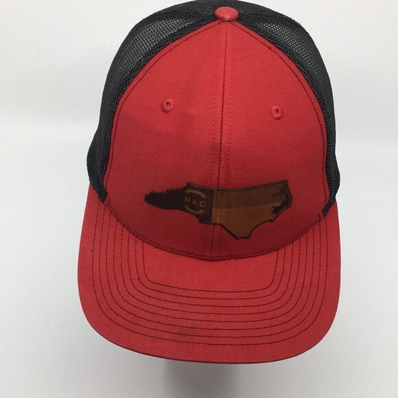 Richardson NC State Map Trucker Style Mesh SnapBack Hat  Baseball Cap - Picture 4 of 14